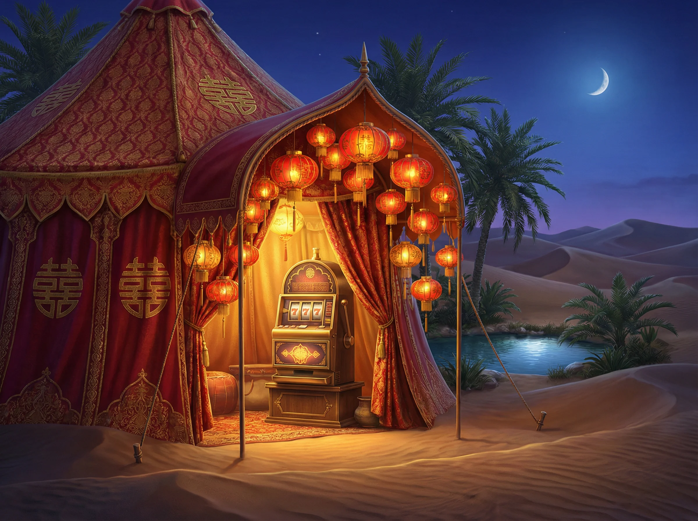 pg游戏双喜临门东方祝福老虎机游戏帐篷